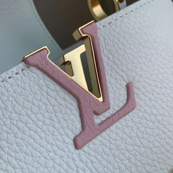 LV M12279 Louis Vuitton Capucines Mini Taška Stříbrné Moře
