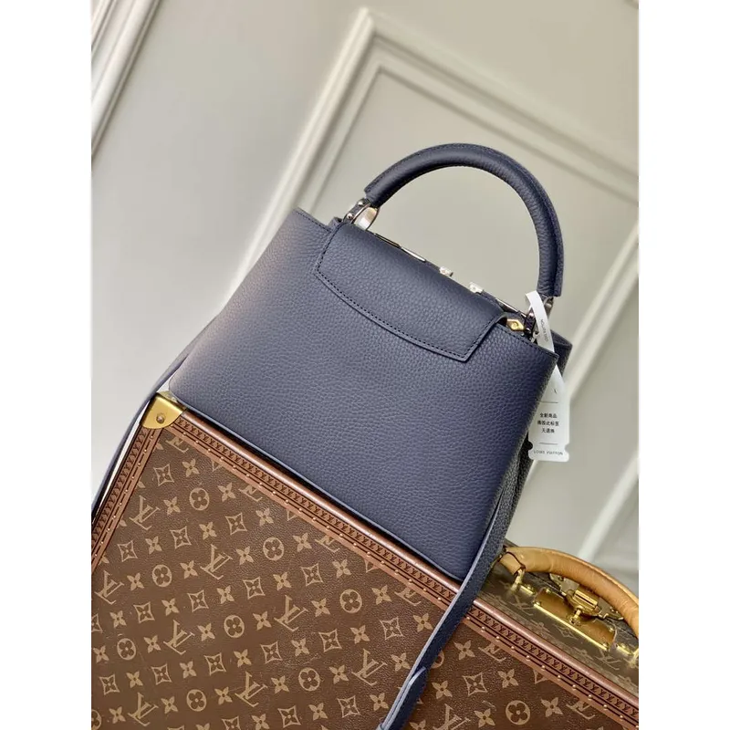 Louis Vuitton LV M12751 Capucines MM Kabelka Modrá