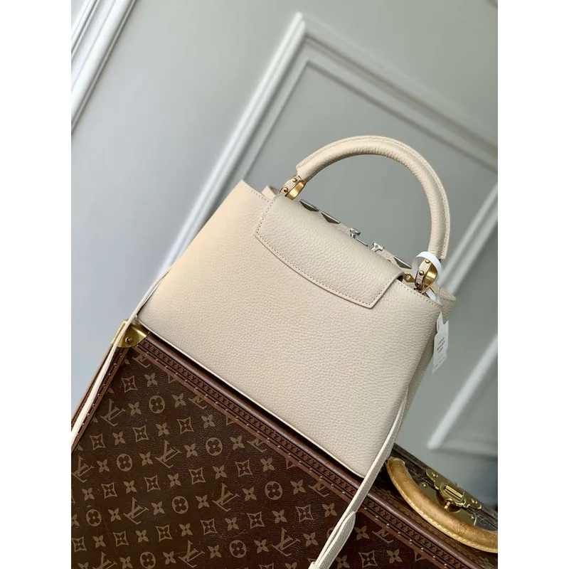 Louis Vuitton LV M12751 Capucines MM Kabelka Meruňková