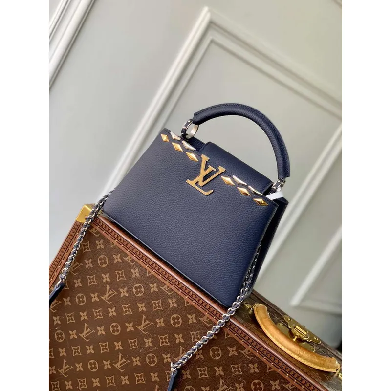 Louis Vuitton LV M12751 Capucines BB Kabelka Modrá