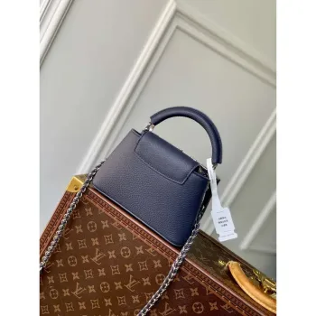 LV M12751 Louis Vuitton Capucines Mini Taška Modrá