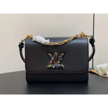 LV M13243 Louis Vuitton LV x TM Twist MM Slim Epi kůže černá