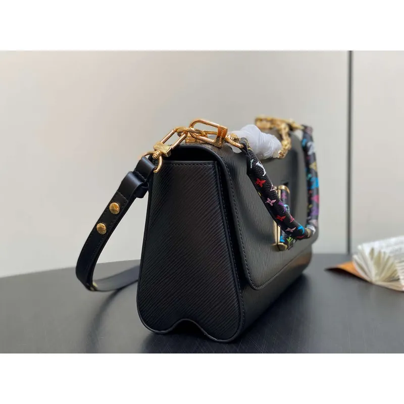 LV M13243 Louis Vuitton LV x TM Twist MM Slim Epi kůže černá