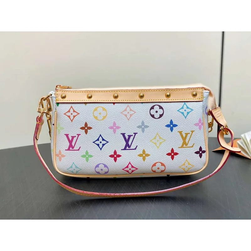 LV M13404 Louis Vuitton LV x TM Pochette Accessoires Multicolore Blanc