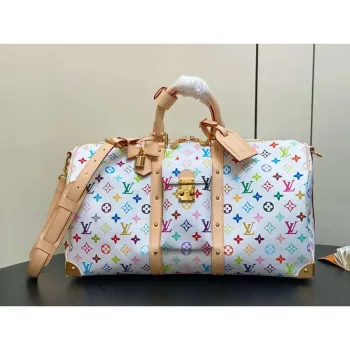 LV M13742 Louis Vuitton LV x TM Keepall Bandoulière 45 Vícebarevná Bílá