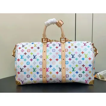 LV M13742 Louis Vuitton LV x TM Keepall Bandoulière 45 Vícebarevná Bílá