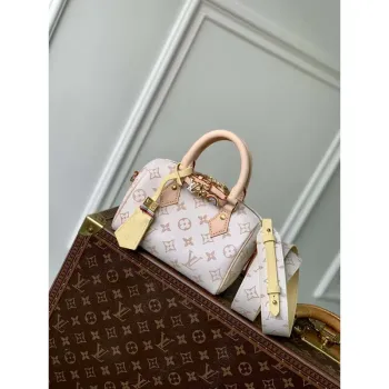 LV M24474 Louis Vuitton SPEEDY 18 LV&I Monogram Bílá