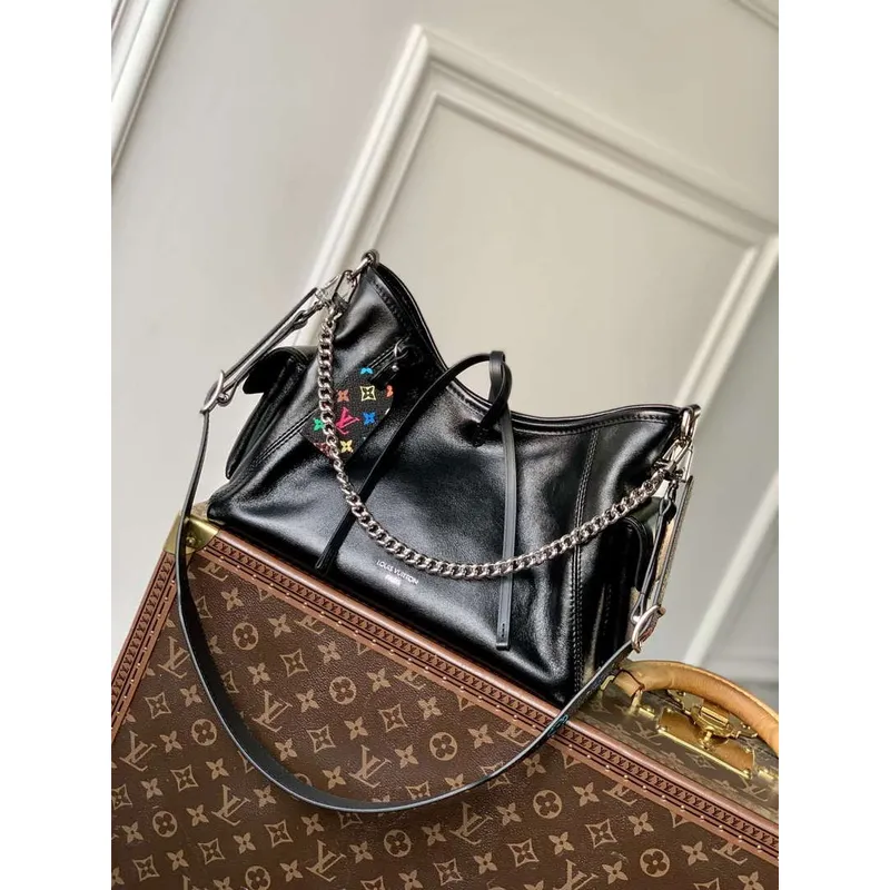 LV M24861 Louis Vuitton LV x TM CarryAll Vibe PM Kabelka Černá
