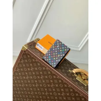 LV M13414 Louis Vuitton LV x TM Obal na pas Vícebarevný Černý