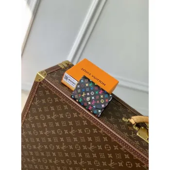 LV M13399 Louis Vuitton LV x TM Rosalie Mince Černá Peněženka Vícebarevná