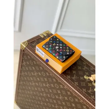 LV M13399 Louis Vuitton LV x TM Rosalie Mince Černá Peněženka Vícebarevná