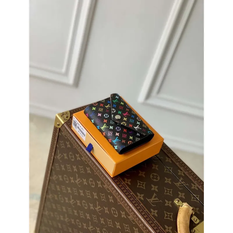 LV M14163 Louis Vuitton LV x TM Victorine Peněženka Vícebarevná Černá