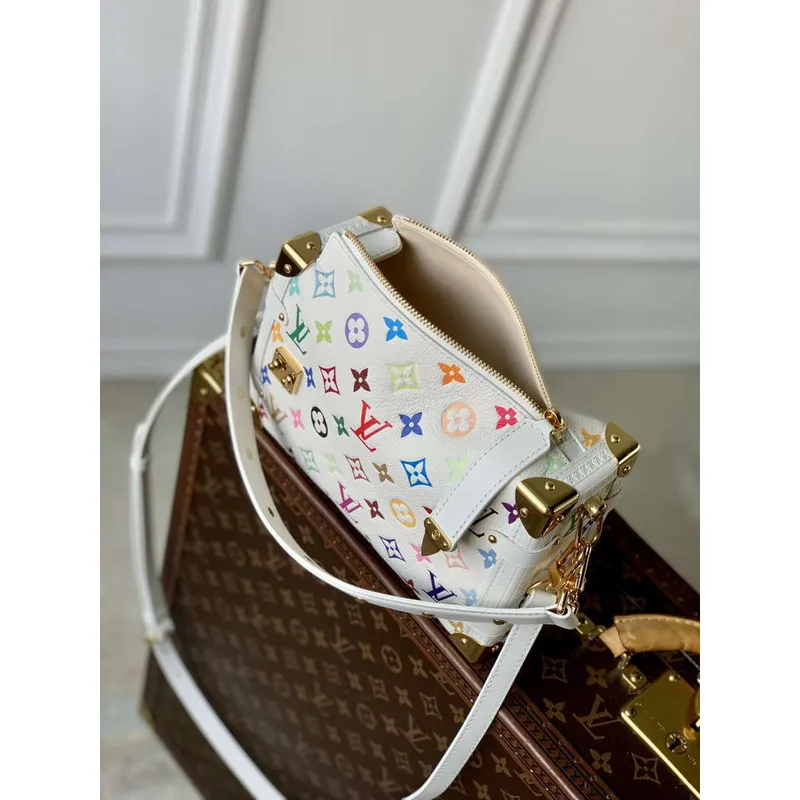 LV M14046 Louis Vuitton LV x TM Boční kufr MM Taška Módní Kůže