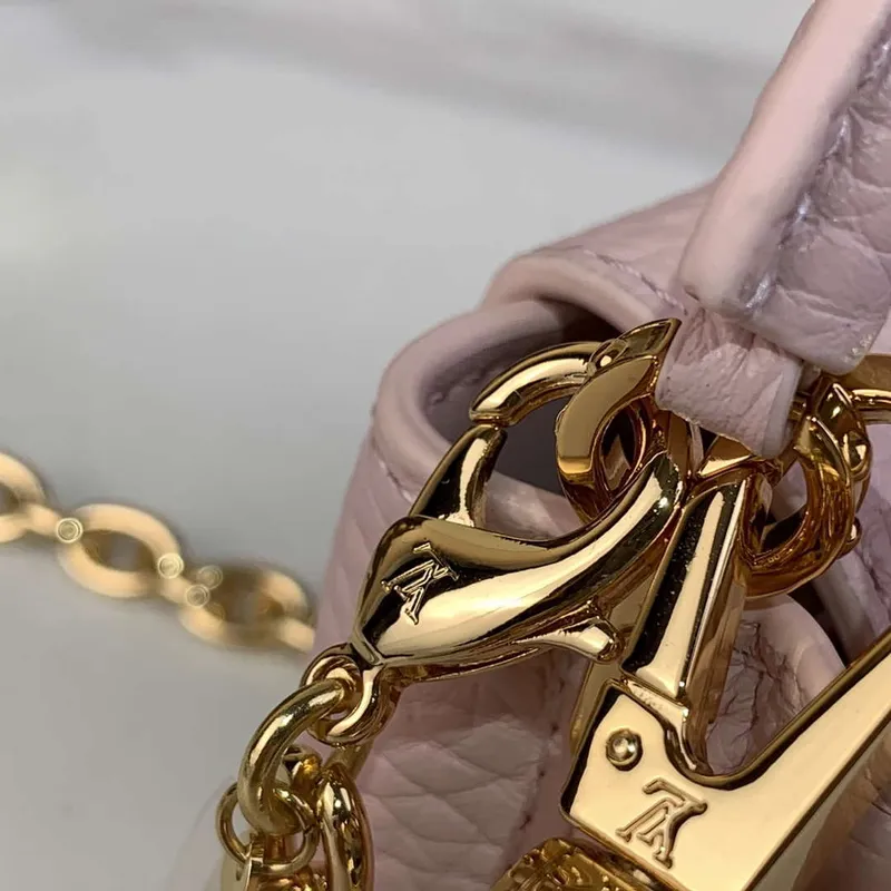 LV M48865 Louis Vuitton Capucines Micro Taška Růžová