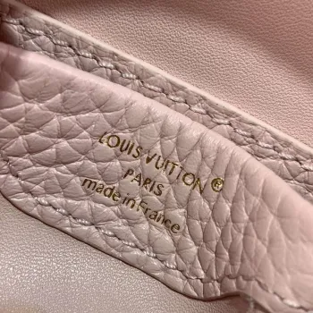 LV M48865 Louis Vuitton Capucines Micro Taška Růžová