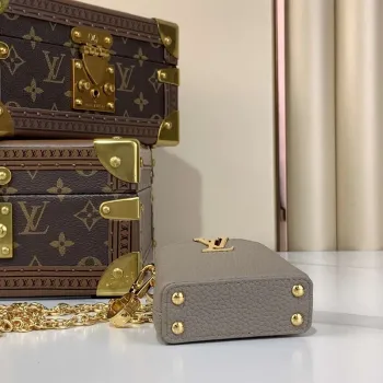 LV M48865 Louis Vuitton Capucines Micro Bag Šedá