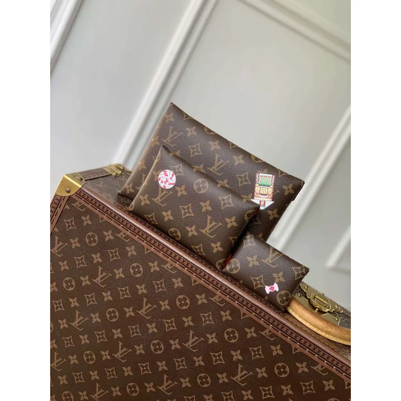 LV M12203 Louis Vuitton Kirigami Pochette Monogram / Candy Red