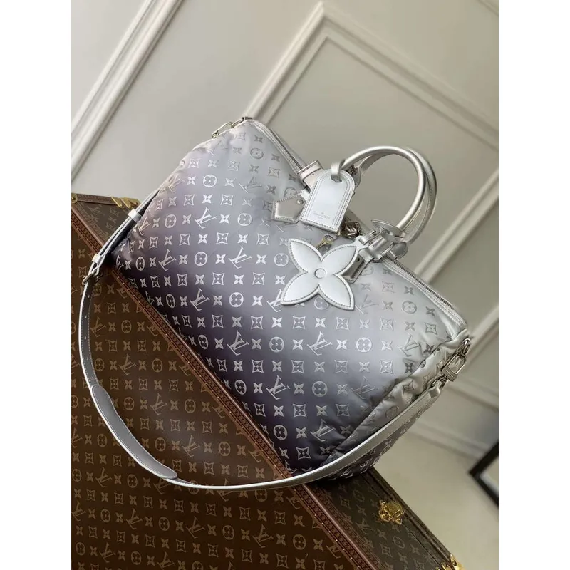 LV M12067 Louis Vuitton Keepall Bandoulière 45 Cestovní taška Frost