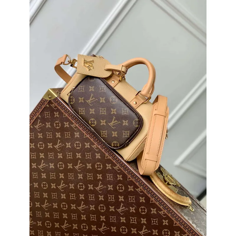 LV M12627 Louis Vuitton Keepall Bandoulière 25 Taška Béžová