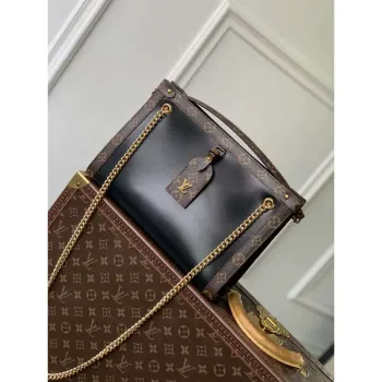 LV M13140 Louis Vuitton Nova PM Kabelka z telecí kůže Černá