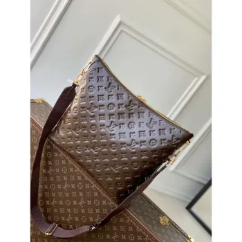 LV M12072 Louis Vuitton Coussin Hobo MM Taška Chocolat