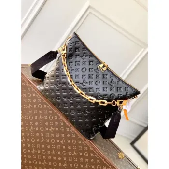 LV M12068 Louis Vuitton Coussin Hobo MM Taška Černá