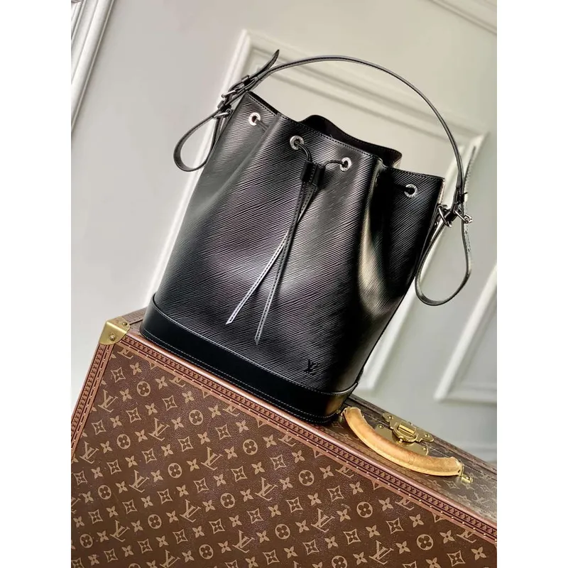 LV M24932 Louis Vuitton Noé MM Kabela na vodu Černá