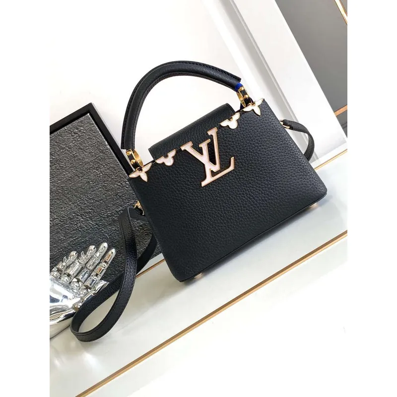 LV M11342 Louis Vuitton Capucines Mini Taška Černá