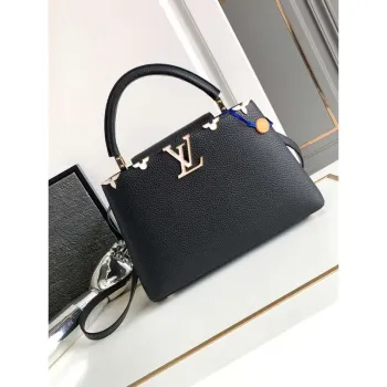 LV M11349 Louis Vuitton Capucines MM Kabelka Černá