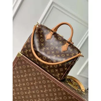 LV N87212 Louis Vuitton Speedy Soft 30 Boho Taška Monogram Tan