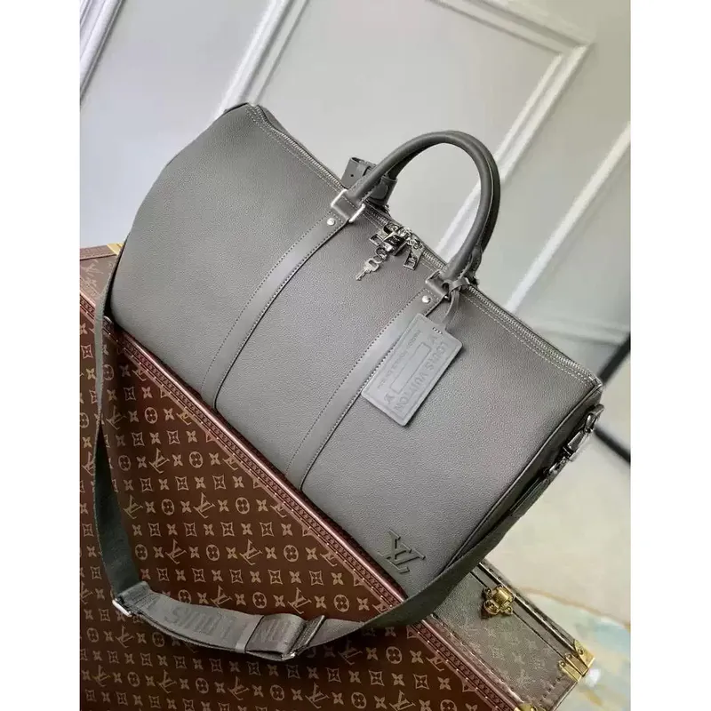 LV M21420 Louis Vuitton Keepall Bandoulière 50 Keepall Bandoulière LV Aerogram Tmavě zelená
