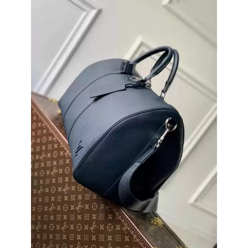LV M23727 Louis Vuitton Keepall Bandoulière 50 Keepall Bandoulière LV Aerogram Námořnická modrá