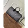 LV M59025 Louis Vuitton Keepall Bandoulière 50 Cestovní taška Monogram taurillon kůže Černá