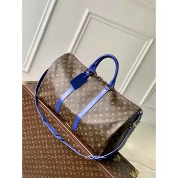LV M46772 Louis Vuitton Keepall Bandoulière 50 Cestovní taška Monogram Modrá M12633