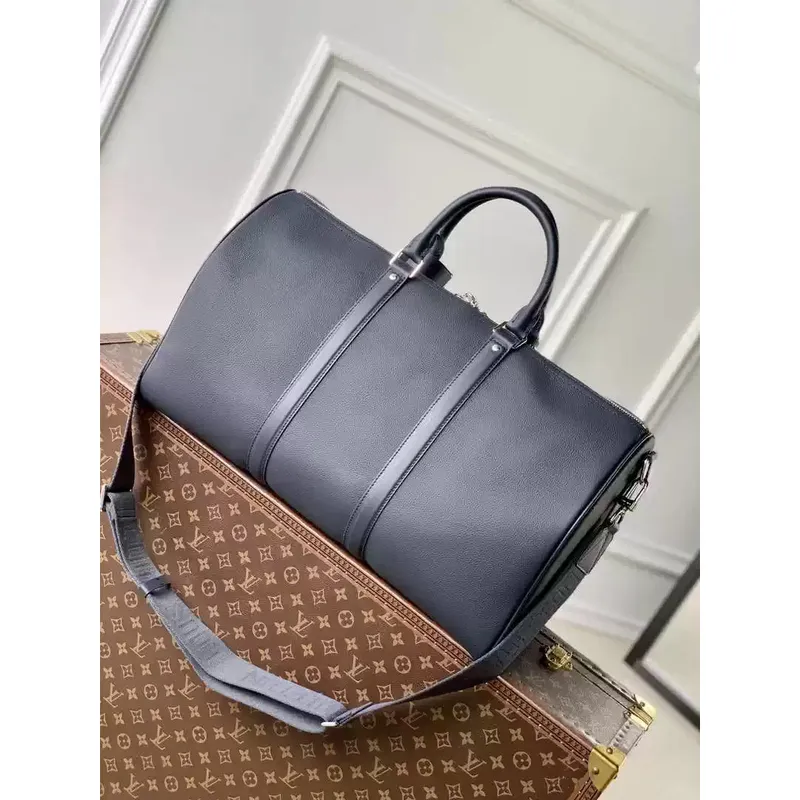 LV M11693 Louis Vuitton Keepall Bandoulière 50 Cestovní taška Ink Blue