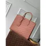 LV M12775 Louis Vuitton OnTheGo MM Taška Monogram Empreinte Hnědá