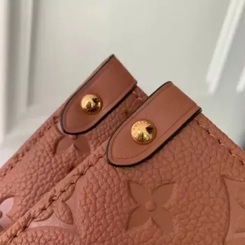 LV M12775 Louis Vuitton OnTheGo MM Taška Monogram Empreinte Hnědá