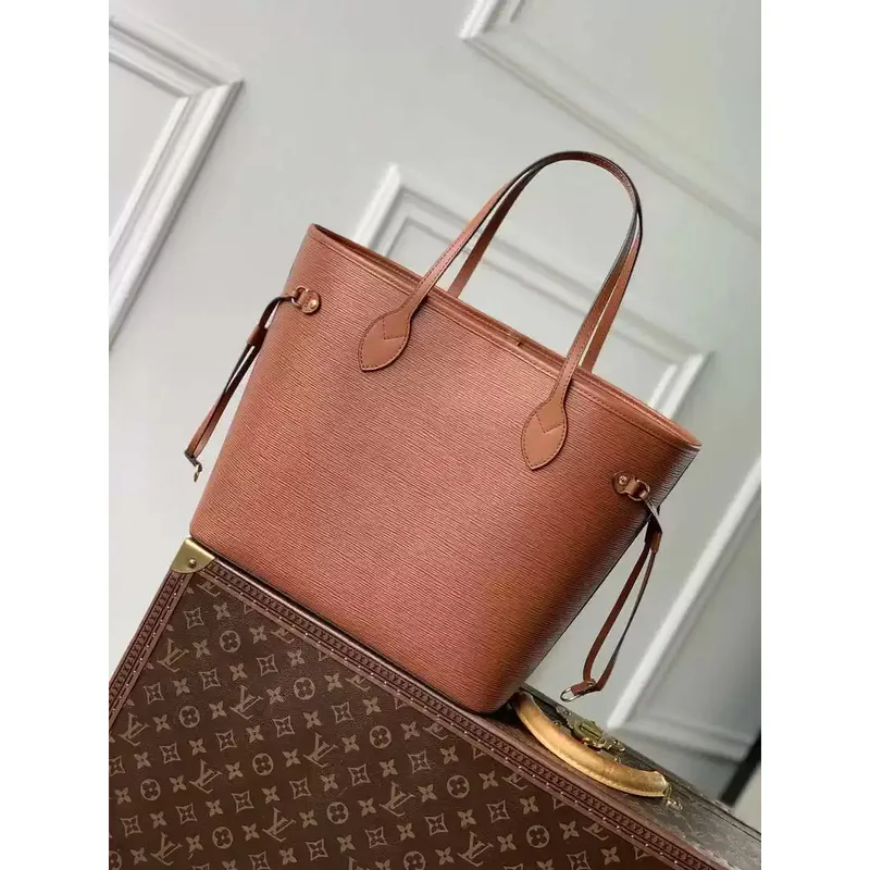 LV M12467 Louis Vuitton Neverfull MM Taška Epi Kůže Hnědá