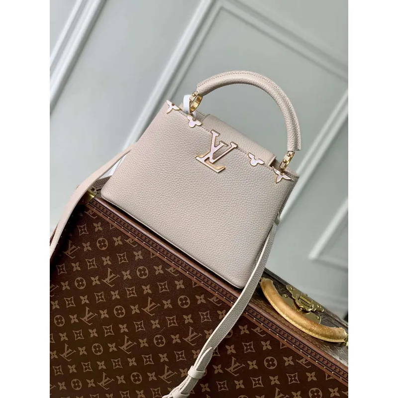 LV M11341 Louis Vuitton Capucines BB Taška Galet Šedá