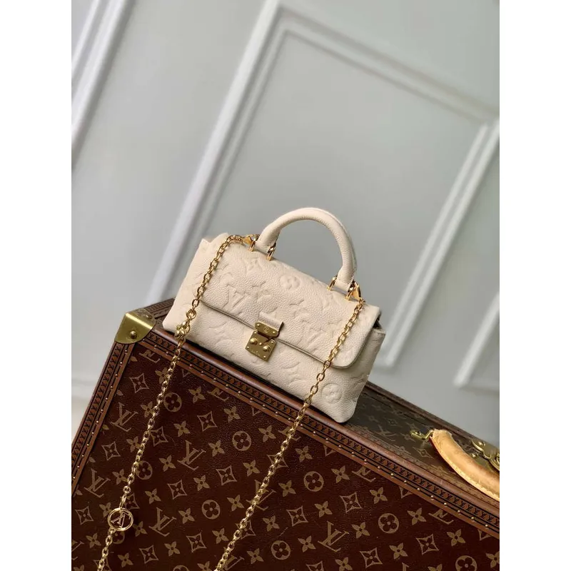 LV M12145 Louis Vuitton Nano Madeleine Taška Krémová