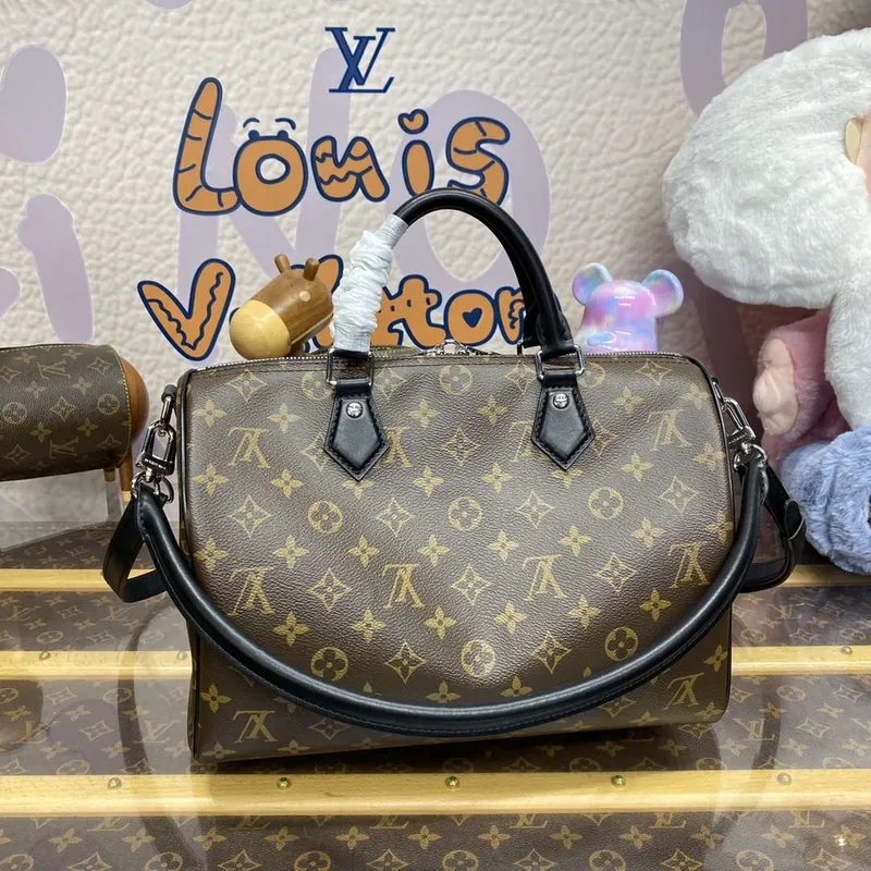 LV M12243 Louis Vuitton Speedy Soft 30 Dark Bag Monogram Černá