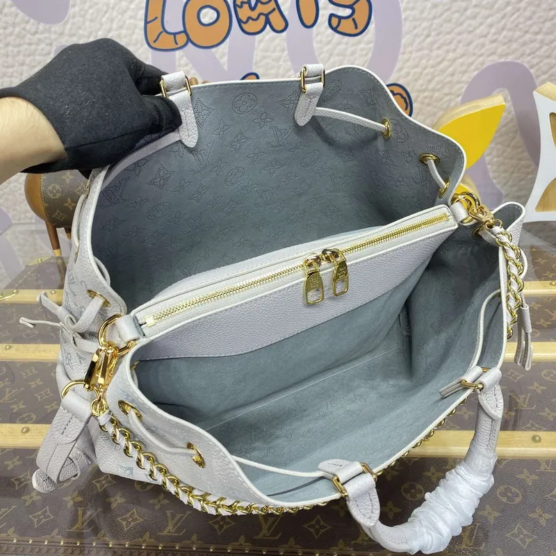LV M12127 Louis Vuitton Bella Tote Bag Mlhově šedá