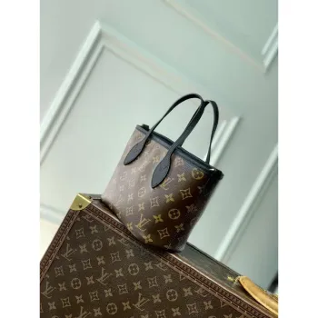 LV M12099 Louis Vuitton Oboustranná kabelka Neverfull Bandoulière Inside Out BB Černá