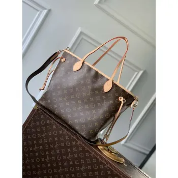 LV M11947 Louis Vuitton Oboustranná kabelka Neverfull Inside Out MM Žlutá