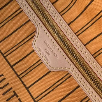 LV M11947 Louis Vuitton Oboustranná kabelka Neverfull Inside Out MM Žlutá