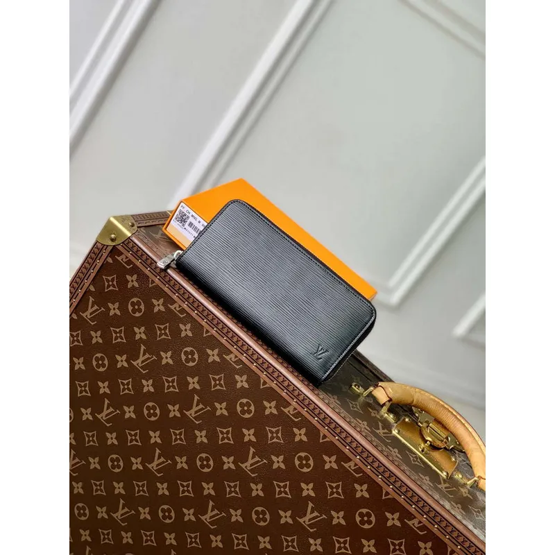 LV M31071 Louis Vuitton Zippy Wallet Černý EPI