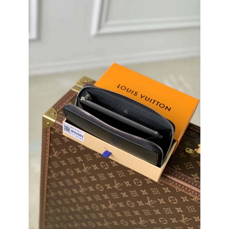 LV M31071 Louis Vuitton Zippy Wallet Černý EPI