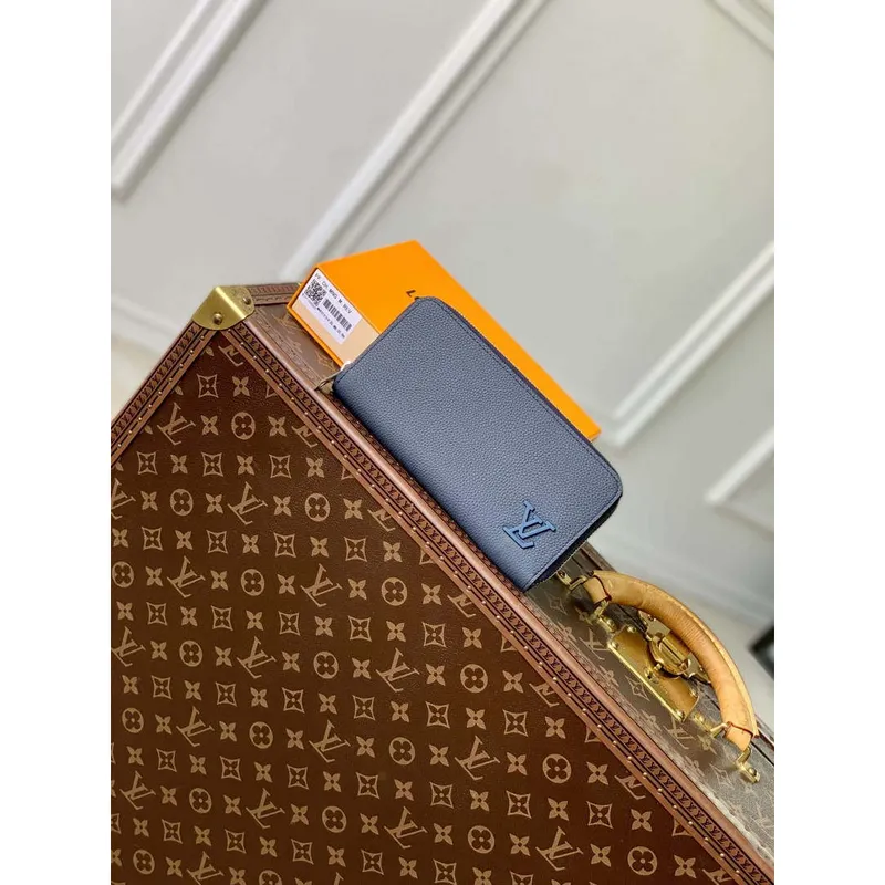 LV M80334 Louis Vuitton Zippy Peněženka Horizontální Námořnická Modrá