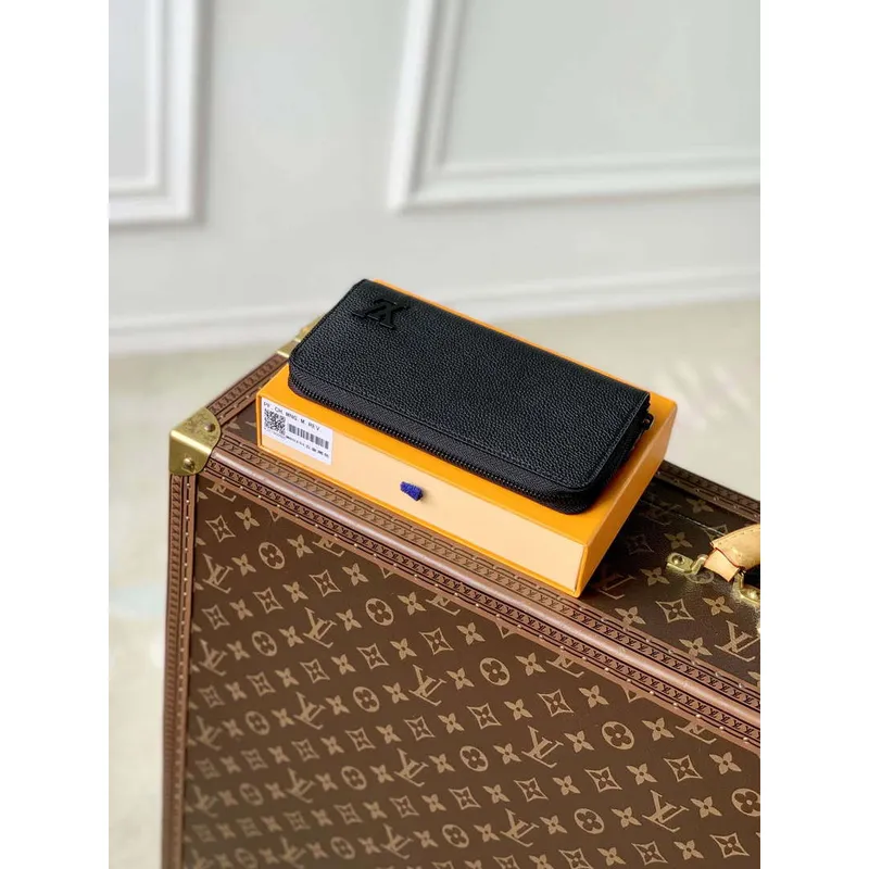 LV M80334 Louis Vuitton Zippy Wallet Horizontální Černá