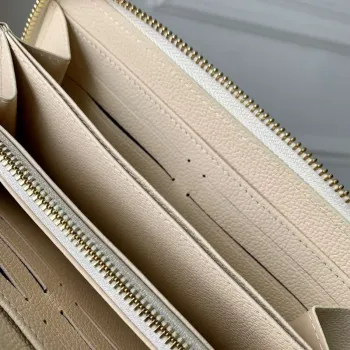 LV M83505 Louis Vuitton Zippy Wallet Sunrise Aquarelle Béžová